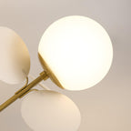 Tree chandelier configuration detail showing head count and spread
