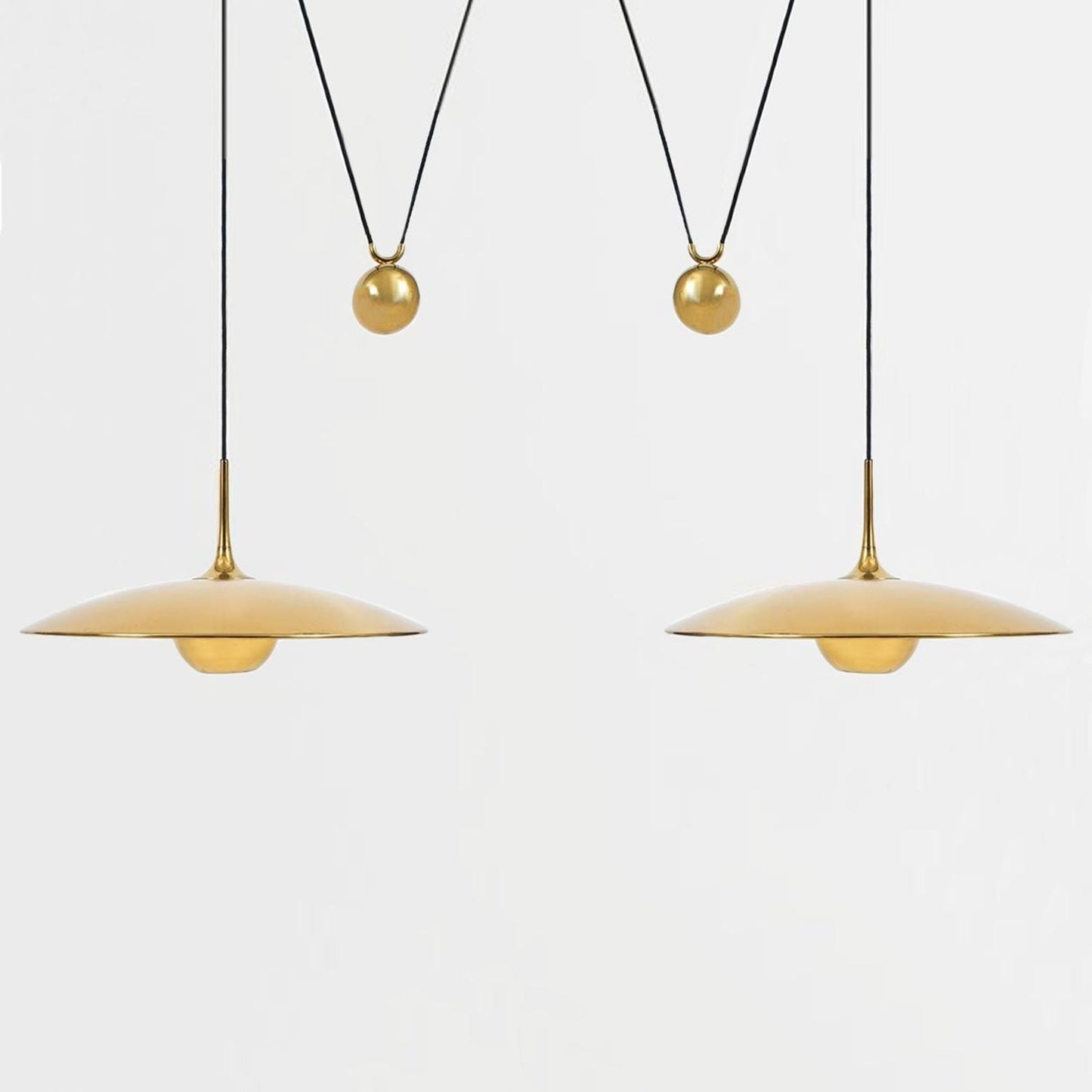 Pendant light globe lit from within for cozy glow