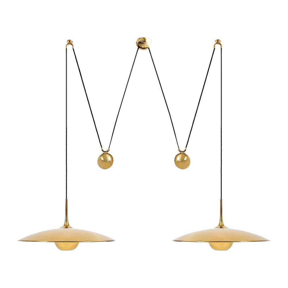 Globe pendant light styled in a warm living space