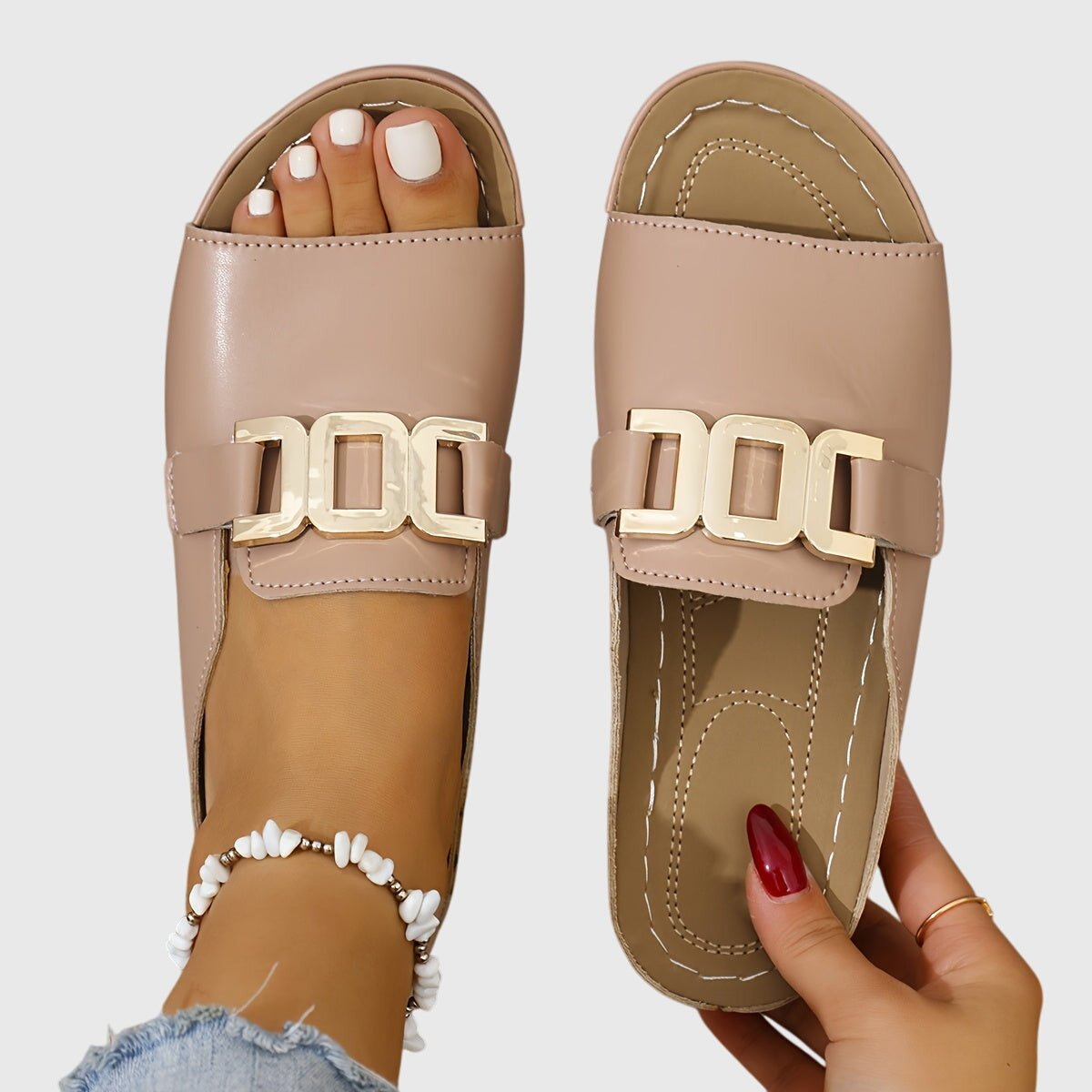 Unisex Buckle Sandals With Open-Toe Design For Women And Men Comfortable Fit