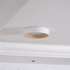 Oreen indbygningsloftlampe, træfarvet ramme, akryl, LED, dæmpbar