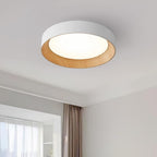 Round ceiling light with warm white acrylic diffuser