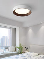 Flush mount ceiling light with acrylic diffuser detail