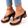 Womens Heeled Sandals With Orthopedic Design And Adjustable Size For Comfort Fit