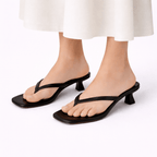 Women's Supportive Slippers With Low Heel for Summer Comfort