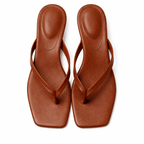 Women's Supportive Slippers With Low Heel for Summer Comfort