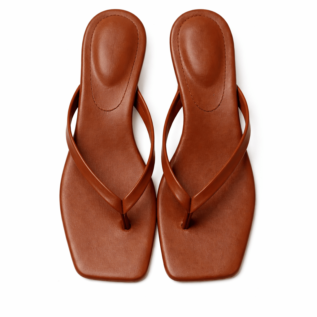 Women's Supportive Slippers With Low Heel for Summer Comfort