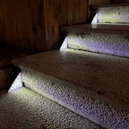 Solar-Powered LED Stair Light For Outdoor Pathways And Decks