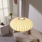 Classic Elegant Oval Pendant Light With Fabric Shade, 12-Inch