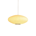 Classic Elegant Oval Pendant Light With Fabric Shade, 12-Inch