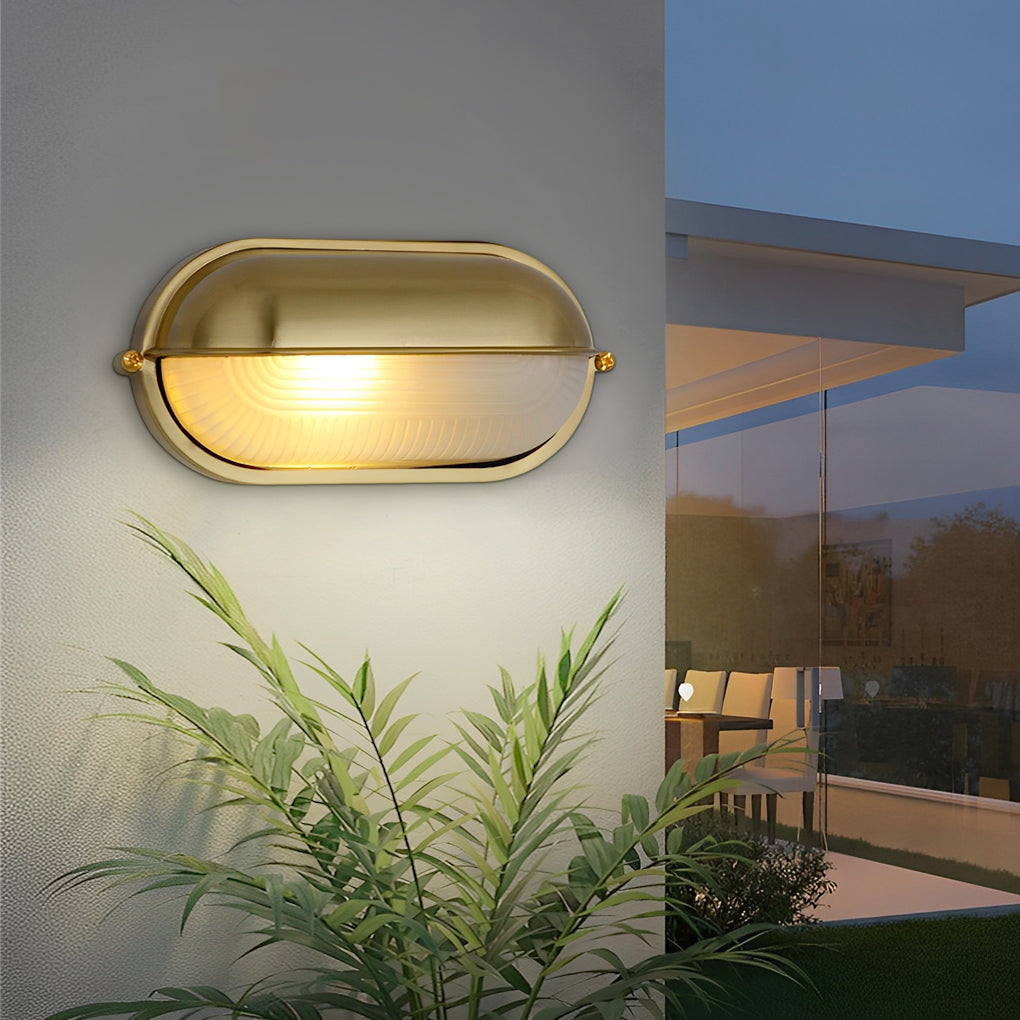 Lâmpada de Parede Exterior em Alumínio Fundido, Design Industrial Retro