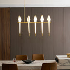Paper Crane LED Chandelier, Acrylic Birds, Gold Frame, 3000K