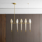 Paper Crane LED Chandelier, Acrylic Birds, Gold Frame, 3000K