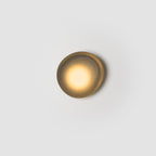Wall Lamp, Pebble Hand-Blown Glass Shade, Integrated LED, Models A-D