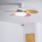 Liora Kids' Wood-Blade Ceiling Fan With Integrated LED, Multicolor