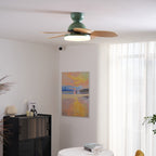 Liora Kids' Wood-Blade Ceiling Fan With Integrated LED, Multicolor