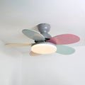 Liora Kids' Wood-Blade Ceiling Fan With Integrated LED, Multicolor