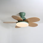 Liora Kids' Wood-Blade Ceiling Fan With Integrated LED, Multicolor