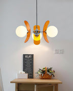 Multi-arm chrome chandelier with soft warm illumination