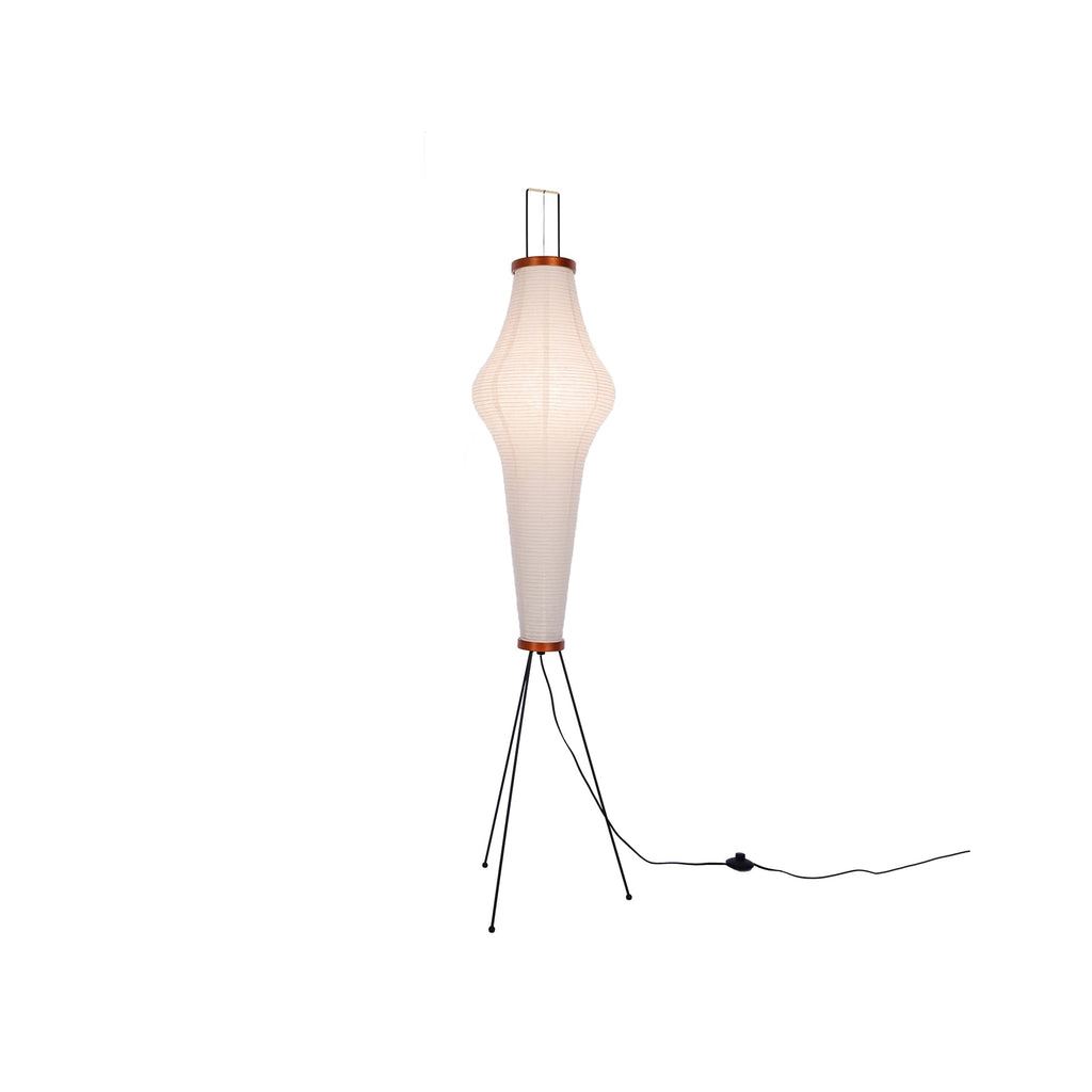 Floor Lamp, Akari Rice Paper Shade, E26/E27, Plug-In, Sculptural