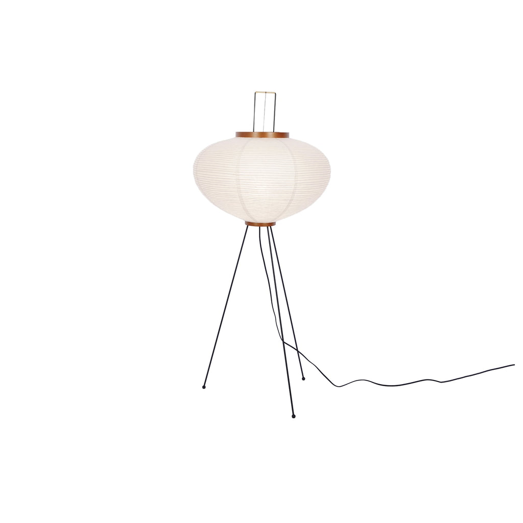 Floor Lamp, Akari Rice Paper Shade, E26/E27, Plug-In, Sculptural