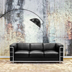 Verse arc floor lamp arcing gracefully beside furniture