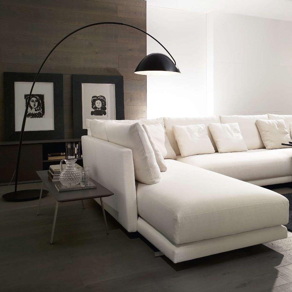 Verse arc floor lamp base and stem junction detail