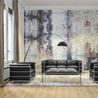 Verse arc floor lamp shade aimed downward over a chair