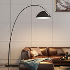 Verse arc floor lamp profile showing the balanced arc