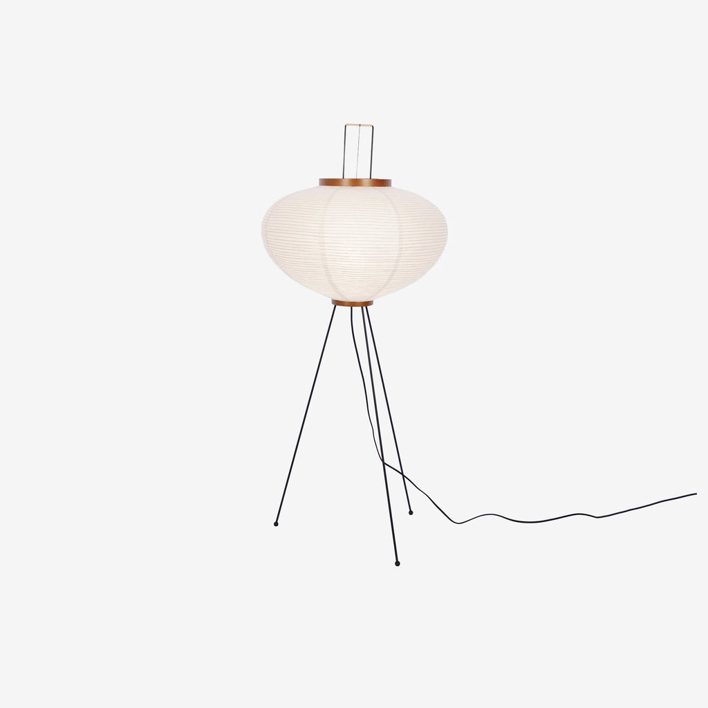 Floor Lamp, Akari Rice Paper Shade, E26/E27, Plug-In, Sculptural