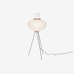 Floor Lamp, Akari Rice Paper Shade, E26/E27, Plug-In, Sculptural