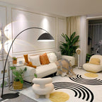 Verse arc floor lamp shade close-up showing swivel detail