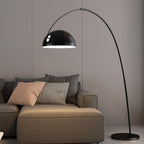 Verse arc floor lamp shade and stem shown together