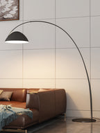 Verse arc floor lamp shade angled to direct light downward
