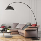 Verse arc floor lamp profile showing the arc and tapered stem