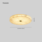 Dimension drawing for the Kristy ceiling lamp showing 60 cm (23.6 in) diameter and 5 cm (2 in) depth