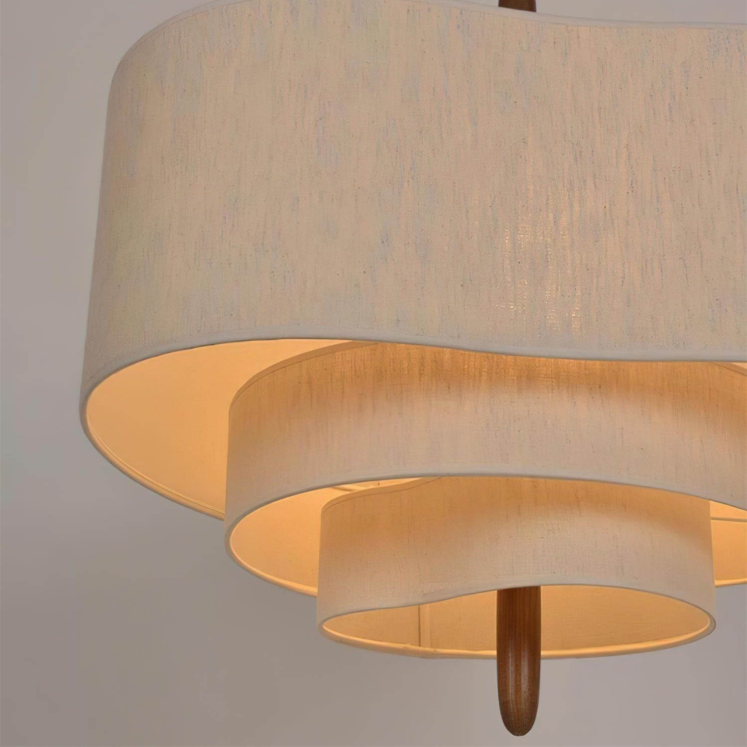Ophel Fabric Pendant Light in Green, Adjustable Wire, Two Sizes