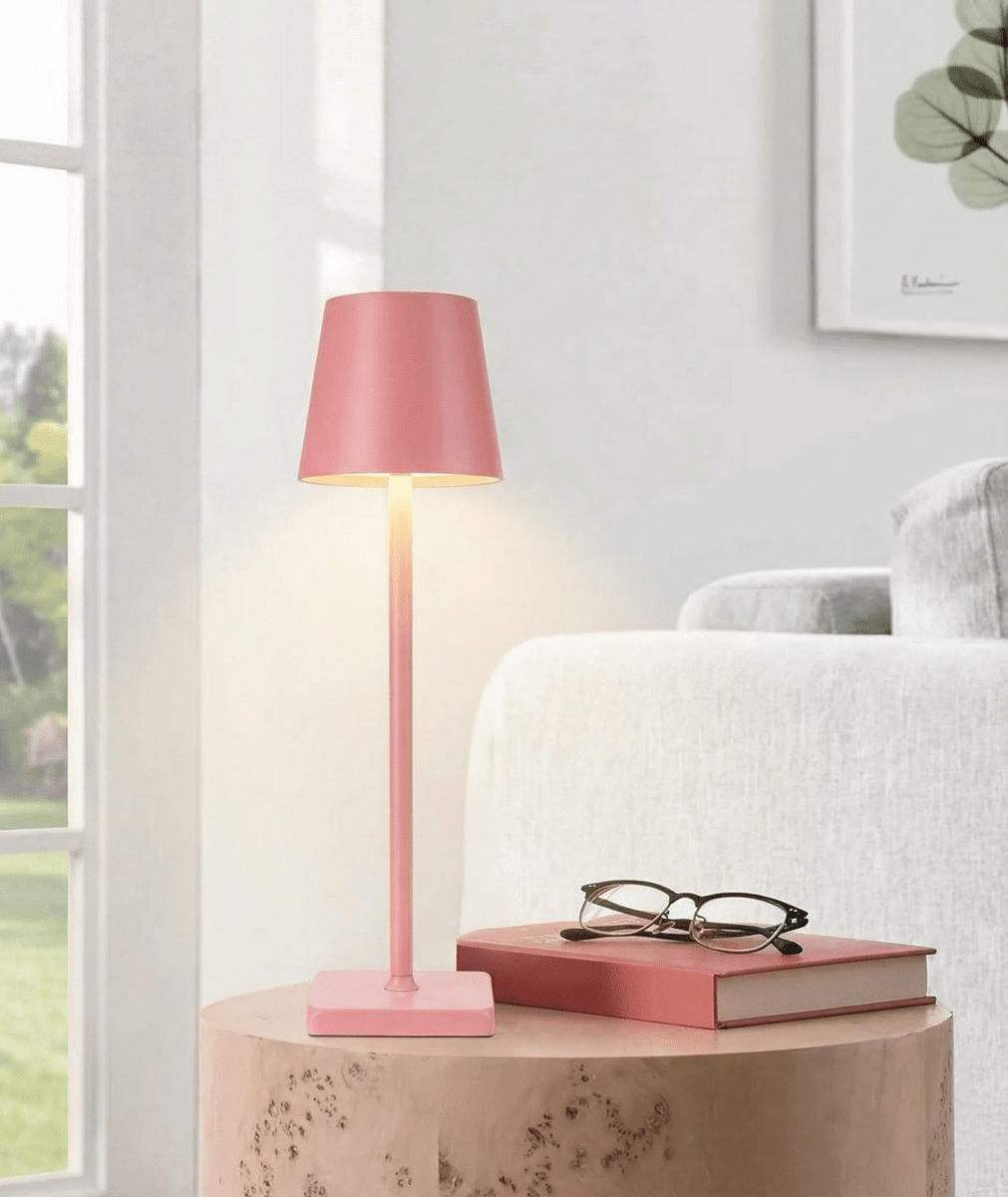Rechargeable Dimmable LED Lamp Featuring Touch Control, 15 Inches