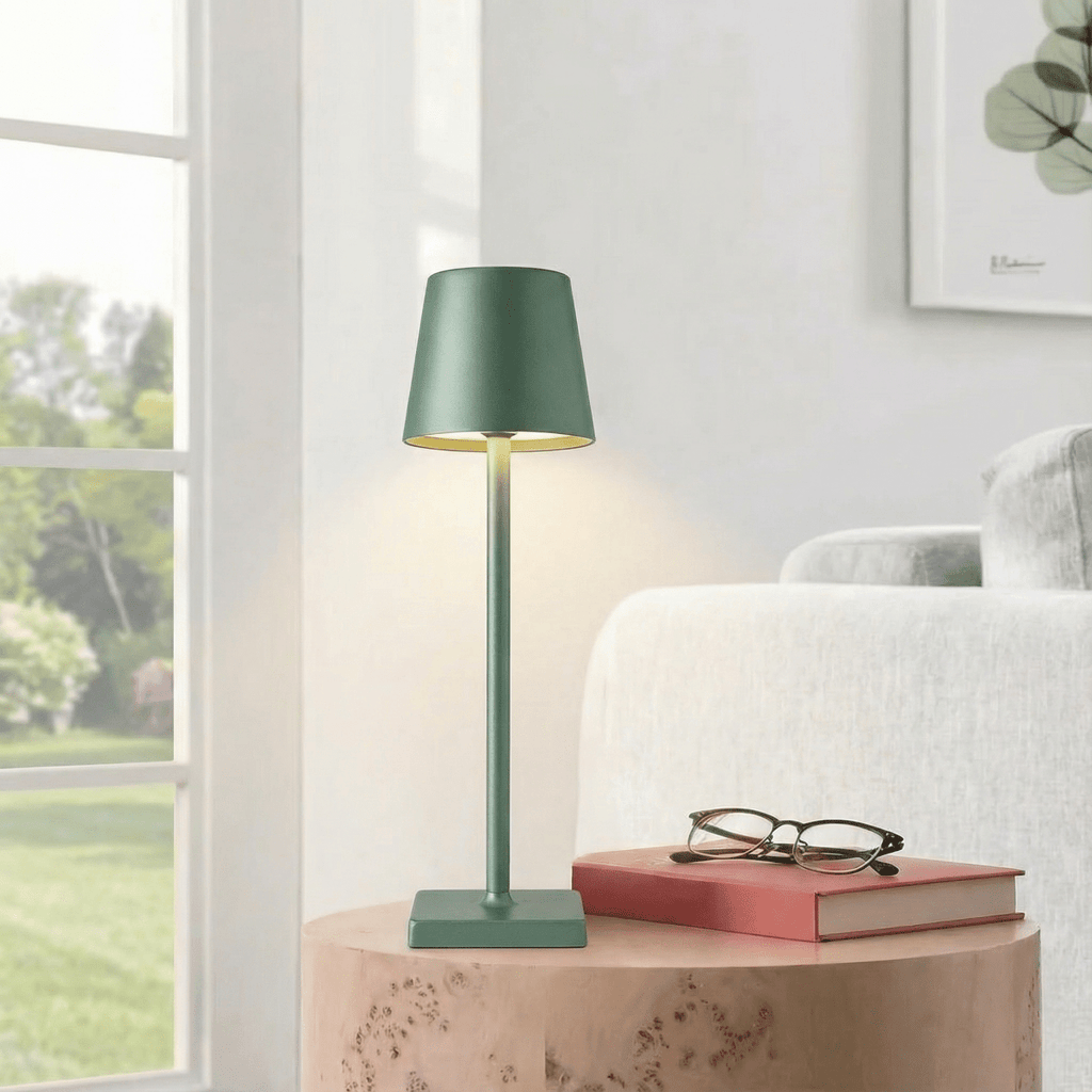 Rechargeable Dimmable LED Lamp Featuring Touch Control, 15 Inches