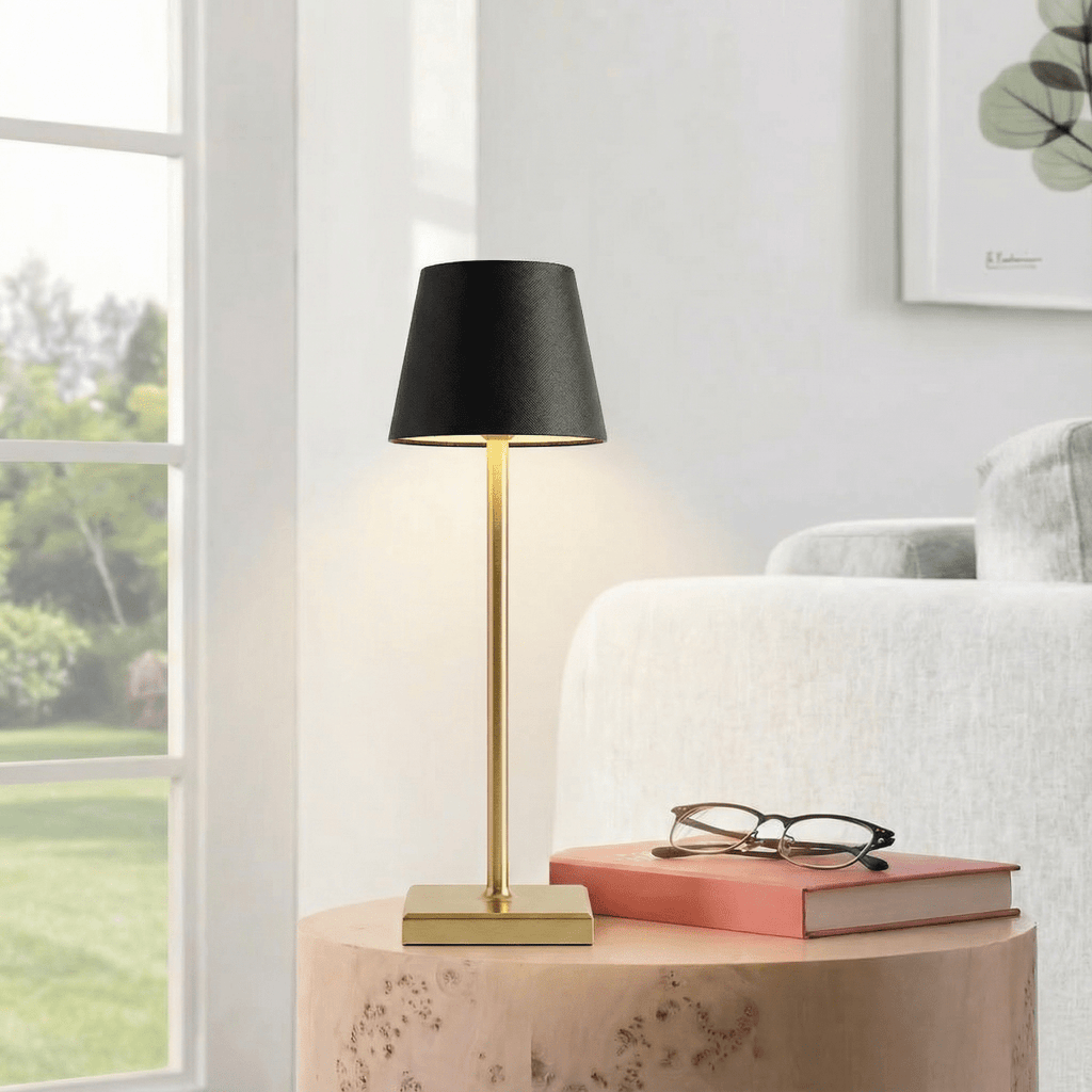 Rechargeable Dimmable LED Lamp Featuring Touch Control, 15 Inches
