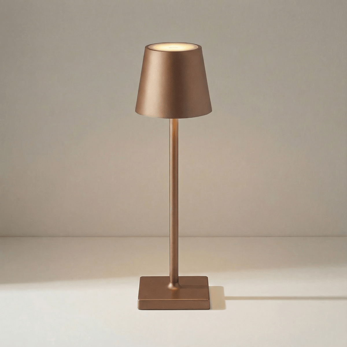 Rechargeable Dimmable LED Lamp Featuring Touch Control, 15 Inches