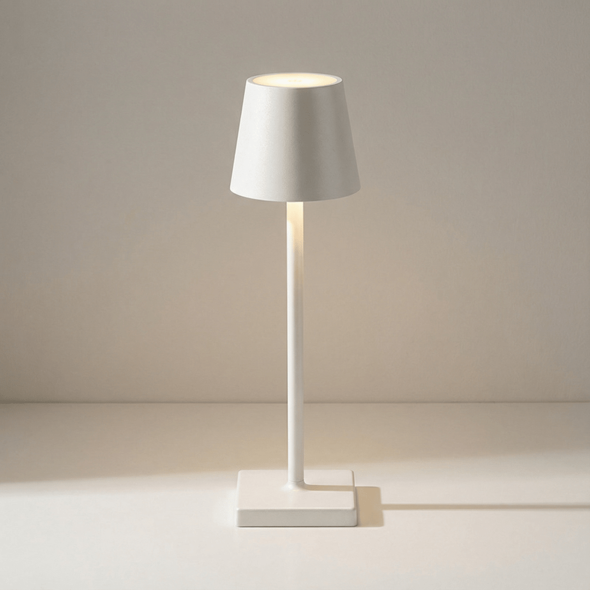 Rechargeable Dimmable LED Lamp Featuring Touch Control, 15 Inches
