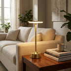 Chrome Finish Cordless Rechargeable LED Lamp With Touch Control