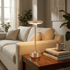 Chrome Finish Cordless Rechargeable LED Lamp With Touch Control