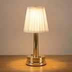 Rechargeable LED Table Lamp With Contemporary Design, 12 Inch Tall
