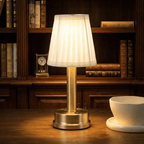 Rechargeable LED Table Lamp With Contemporary Design, 12 Inch Tall