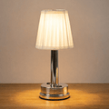 Rechargeable LED Table Lamp With Contemporary Design, 12 Inch Tall