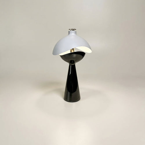 Contemporary LED Table Lamp With Rechargeable Battery 15 Inches Tall