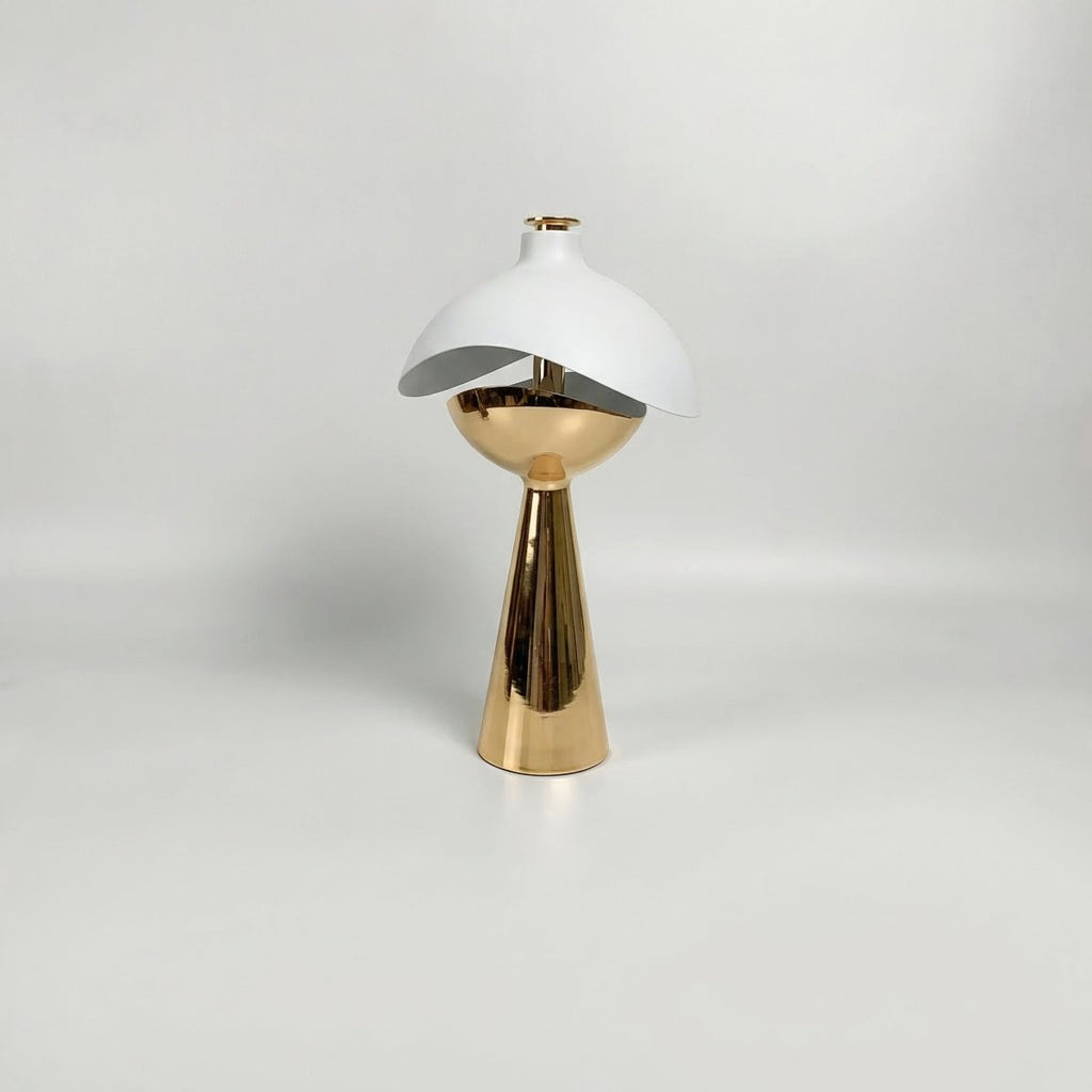 Contemporary LED Table Lamp With Rechargeable Battery 15 Inches Tall