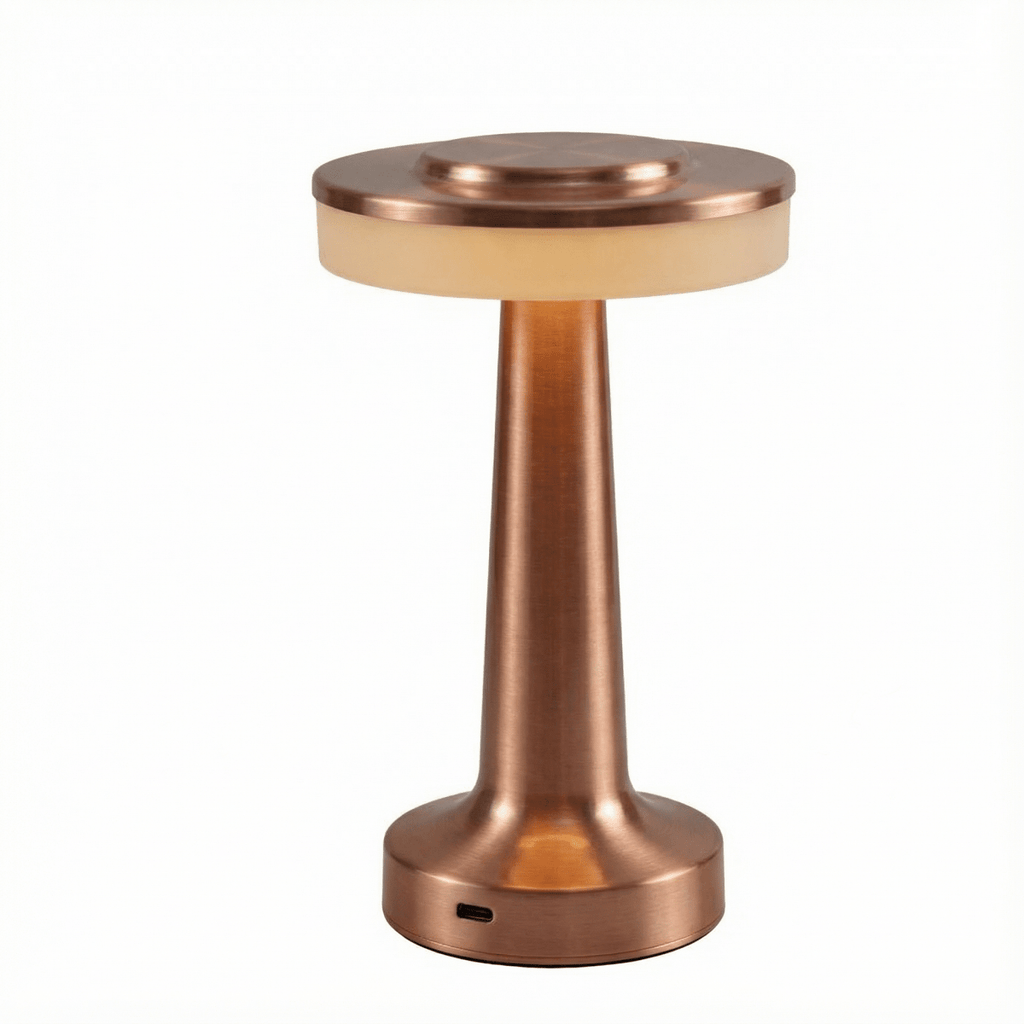 Cordless LED Desk Light Featuring Touch Control And Metal Finish